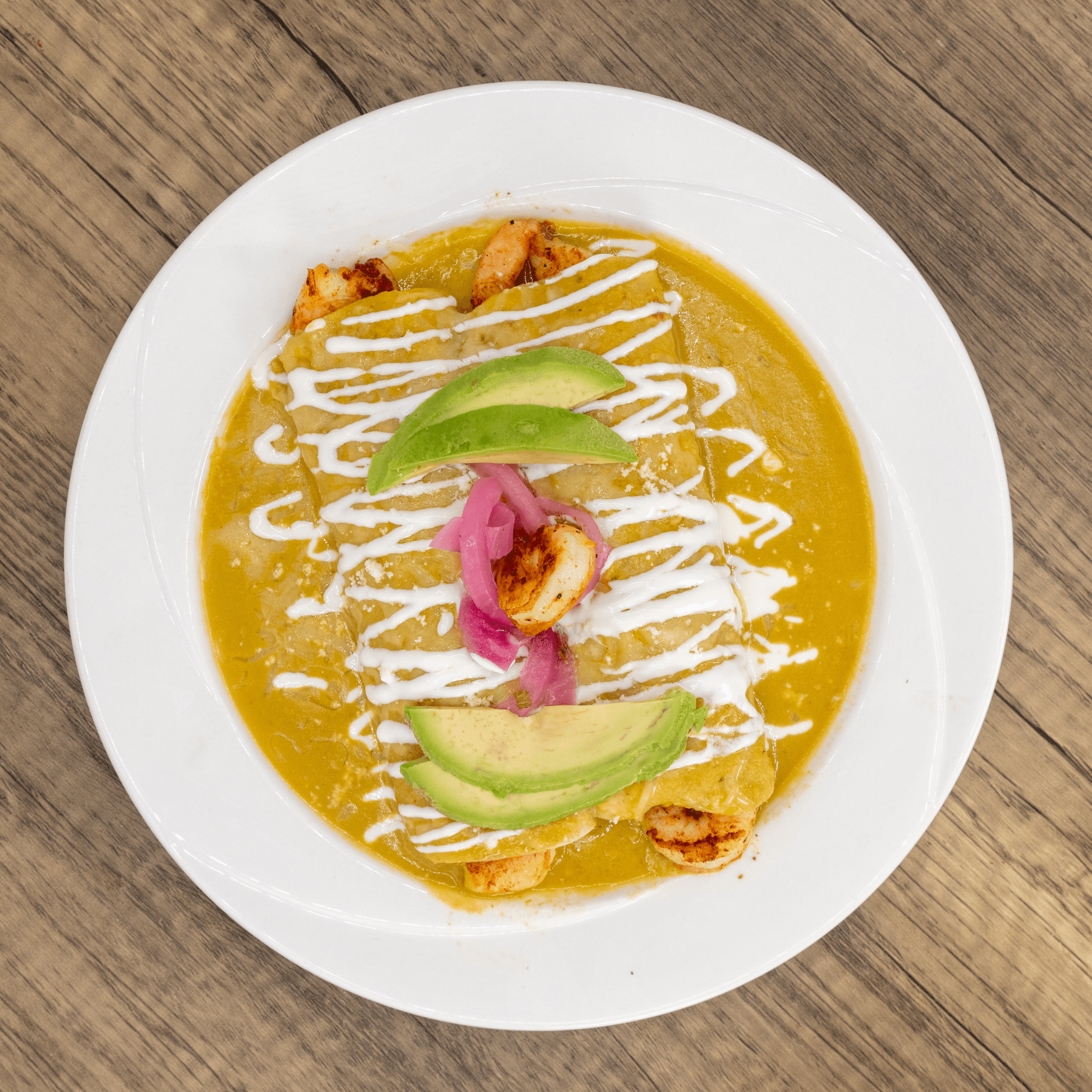 Shrimp Enchiladas.